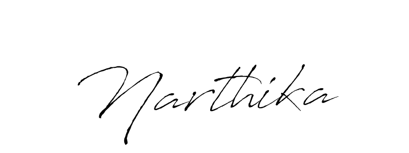 Use a signature maker to create a handwritten signature online. With this signature software, you can design (Antro_Vectra) your own signature for name Narthika. Narthika signature style 6 images and pictures png