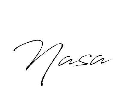 Make a beautiful signature design for name Nasa. With this signature (Antro_Vectra) style, you can create a handwritten signature for free. Nasa signature style 6 images and pictures png