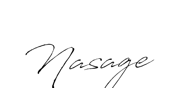 How to make Nasage name signature. Use Antro_Vectra style for creating short signs online. This is the latest handwritten sign. Nasage signature style 6 images and pictures png