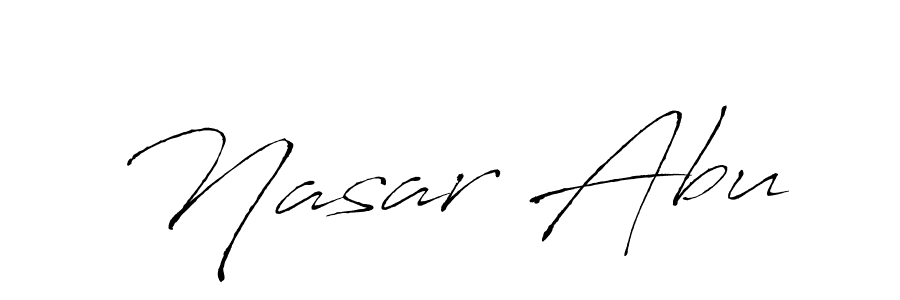Also we have Nasar Abu name is the best signature style. Create professional handwritten signature collection using Antro_Vectra autograph style. Nasar Abu signature style 6 images and pictures png