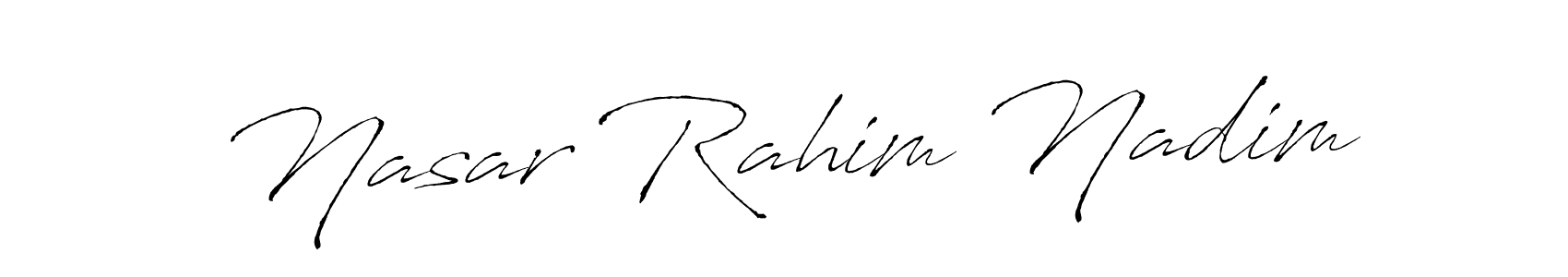 Also You can easily find your signature by using the search form. We will create Nasar Rahim Nadim name handwritten signature images for you free of cost using Antro_Vectra sign style. Nasar Rahim Nadim signature style 6 images and pictures png