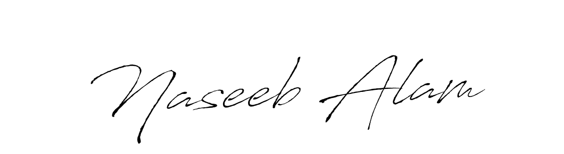 Create a beautiful signature design for name Naseeb Alam. With this signature (Antro_Vectra) fonts, you can make a handwritten signature for free. Naseeb Alam signature style 6 images and pictures png