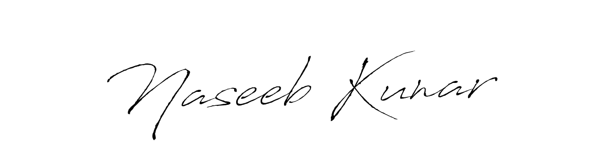 Also we have Naseeb Kunar name is the best signature style. Create professional handwritten signature collection using Antro_Vectra autograph style. Naseeb Kunar signature style 6 images and pictures png