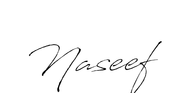 Use a signature maker to create a handwritten signature online. With this signature software, you can design (Antro_Vectra) your own signature for name Naseef. Naseef signature style 6 images and pictures png