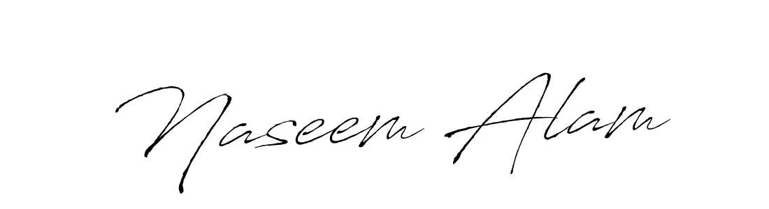 Use a signature maker to create a handwritten signature online. With this signature software, you can design (Antro_Vectra) your own signature for name Naseem Alam. Naseem Alam signature style 6 images and pictures png