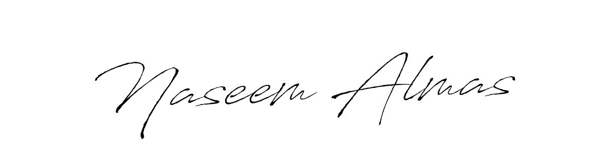 Design your own signature with our free online signature maker. With this signature software, you can create a handwritten (Antro_Vectra) signature for name Naseem Almas. Naseem Almas signature style 6 images and pictures png