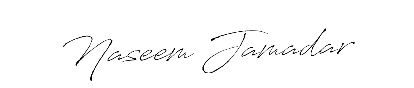 Make a beautiful signature design for name Naseem Jamadar. With this signature (Antro_Vectra) style, you can create a handwritten signature for free. Naseem Jamadar signature style 6 images and pictures png