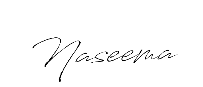 Design your own signature with our free online signature maker. With this signature software, you can create a handwritten (Antro_Vectra) signature for name Naseema. Naseema signature style 6 images and pictures png