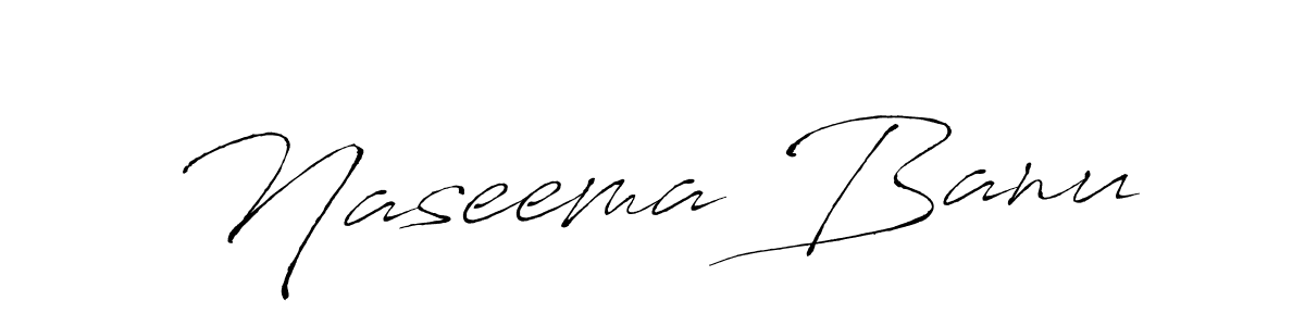 Create a beautiful signature design for name Naseema Banu. With this signature (Antro_Vectra) fonts, you can make a handwritten signature for free. Naseema Banu signature style 6 images and pictures png