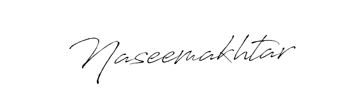 Make a beautiful signature design for name Naseemakhtar. With this signature (Antro_Vectra) style, you can create a handwritten signature for free. Naseemakhtar signature style 6 images and pictures png