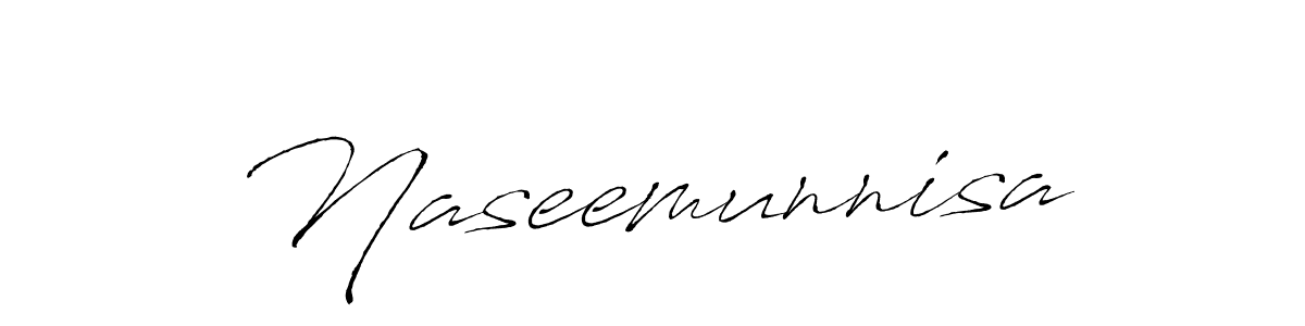 How to make Naseemunnisa signature? Antro_Vectra is a professional autograph style. Create handwritten signature for Naseemunnisa name. Naseemunnisa signature style 6 images and pictures png