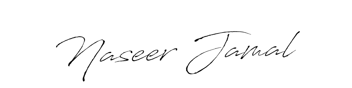 Create a beautiful signature design for name Naseer Jamal. With this signature (Antro_Vectra) fonts, you can make a handwritten signature for free. Naseer Jamal signature style 6 images and pictures png