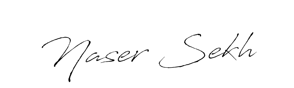 Create a beautiful signature design for name Naser Sekh. With this signature (Antro_Vectra) fonts, you can make a handwritten signature for free. Naser Sekh signature style 6 images and pictures png