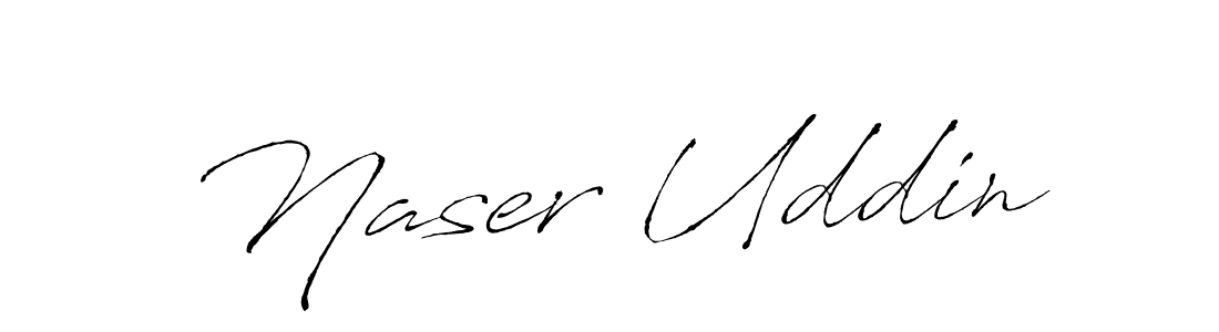 Create a beautiful signature design for name Naser Uddin. With this signature (Antro_Vectra) fonts, you can make a handwritten signature for free. Naser Uddin signature style 6 images and pictures png