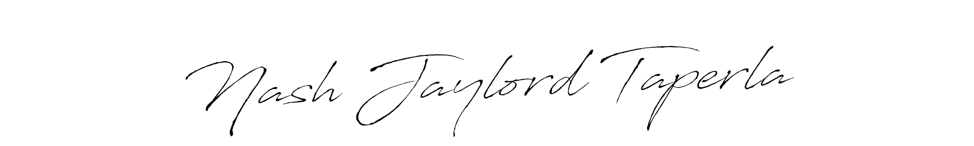 Antro_Vectra is a professional signature style that is perfect for those who want to add a touch of class to their signature. It is also a great choice for those who want to make their signature more unique. Get Nash Jaylord Taperla name to fancy signature for free. Nash Jaylord Taperla signature style 6 images and pictures png