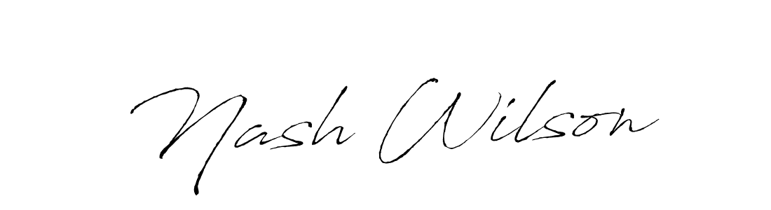 It looks lik you need a new signature style for name Nash Wilson. Design unique handwritten (Antro_Vectra) signature with our free signature maker in just a few clicks. Nash Wilson signature style 6 images and pictures png