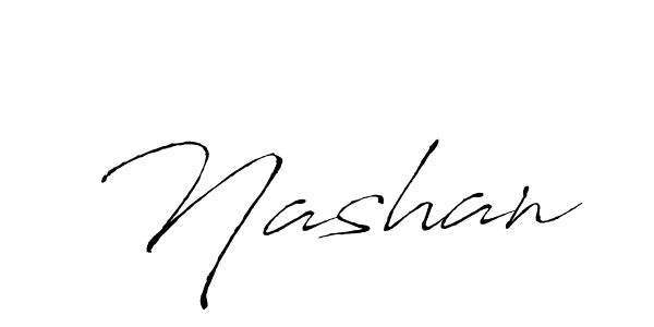 Use a signature maker to create a handwritten signature online. With this signature software, you can design (Antro_Vectra) your own signature for name Nashan. Nashan signature style 6 images and pictures png