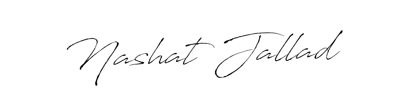 Design your own signature with our free online signature maker. With this signature software, you can create a handwritten (Antro_Vectra) signature for name Nashat Jallad. Nashat Jallad signature style 6 images and pictures png