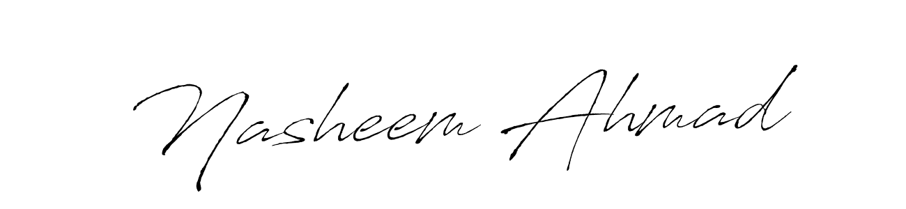 Also You can easily find your signature by using the search form. We will create Nasheem Ahmad name handwritten signature images for you free of cost using Antro_Vectra sign style. Nasheem Ahmad signature style 6 images and pictures png