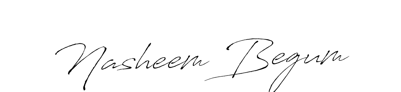 Nasheem Begum stylish signature style. Best Handwritten Sign (Antro_Vectra) for my name. Handwritten Signature Collection Ideas for my name Nasheem Begum. Nasheem Begum signature style 6 images and pictures png