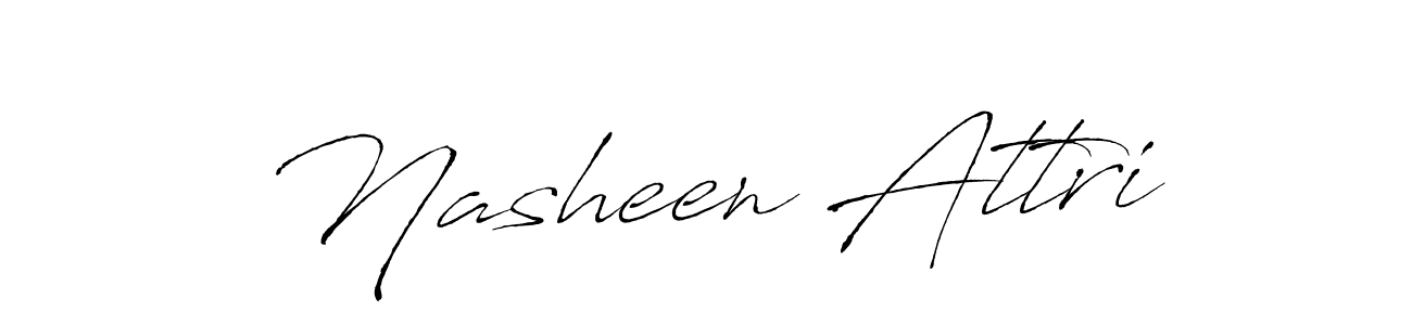 Create a beautiful signature design for name Nasheen Attri. With this signature (Antro_Vectra) fonts, you can make a handwritten signature for free. Nasheen Attri signature style 6 images and pictures png