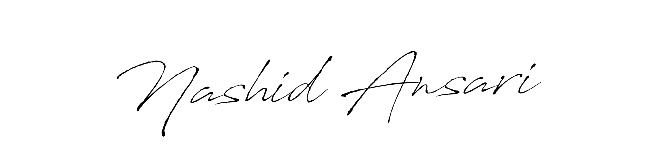 The best way (Antro_Vectra) to make a short signature is to pick only two or three words in your name. The name Nashid Ansari include a total of six letters. For converting this name. Nashid Ansari signature style 6 images and pictures png