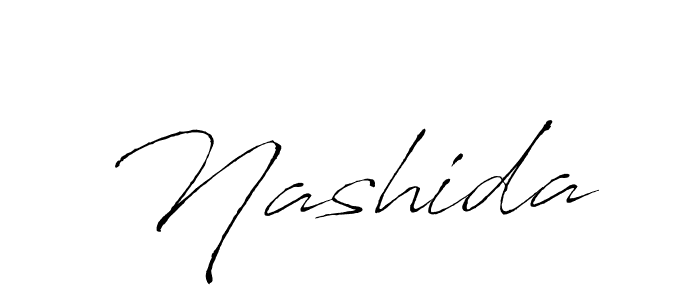 Nashida stylish signature style. Best Handwritten Sign (Antro_Vectra) for my name. Handwritten Signature Collection Ideas for my name Nashida. Nashida signature style 6 images and pictures png