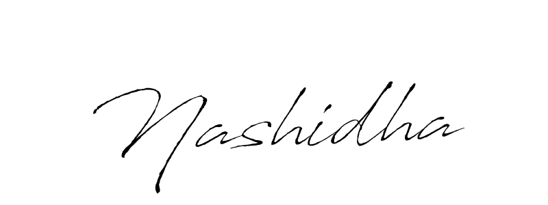 Create a beautiful signature design for name Nashidha. With this signature (Antro_Vectra) fonts, you can make a handwritten signature for free. Nashidha signature style 6 images and pictures png