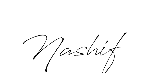 Also we have Nashif name is the best signature style. Create professional handwritten signature collection using Antro_Vectra autograph style. Nashif signature style 6 images and pictures png