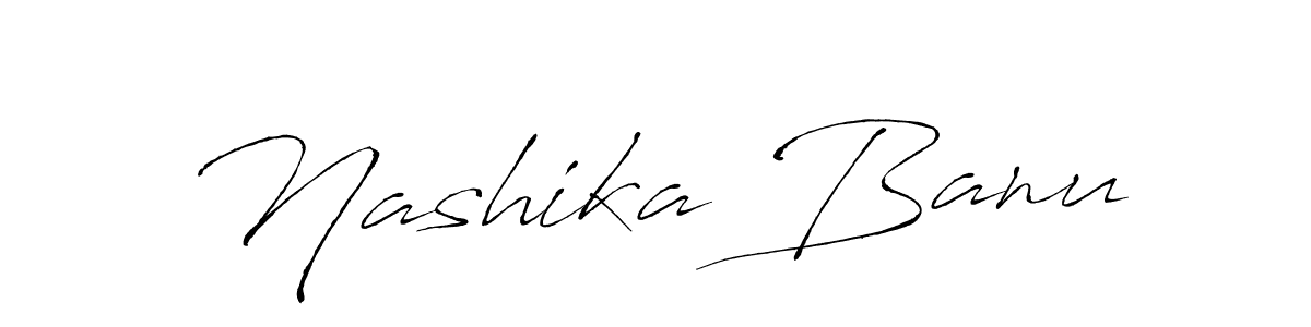 Design your own signature with our free online signature maker. With this signature software, you can create a handwritten (Antro_Vectra) signature for name Nashika Banu. Nashika Banu signature style 6 images and pictures png