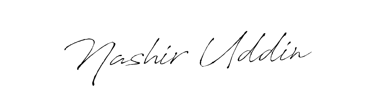 Design your own signature with our free online signature maker. With this signature software, you can create a handwritten (Antro_Vectra) signature for name Nashir Uddin. Nashir Uddin signature style 6 images and pictures png