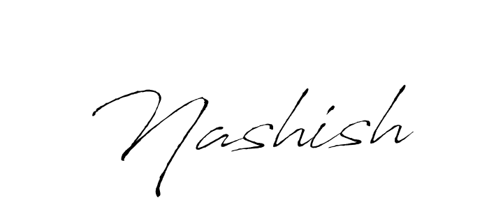 Create a beautiful signature design for name Nashish. With this signature (Antro_Vectra) fonts, you can make a handwritten signature for free. Nashish signature style 6 images and pictures png