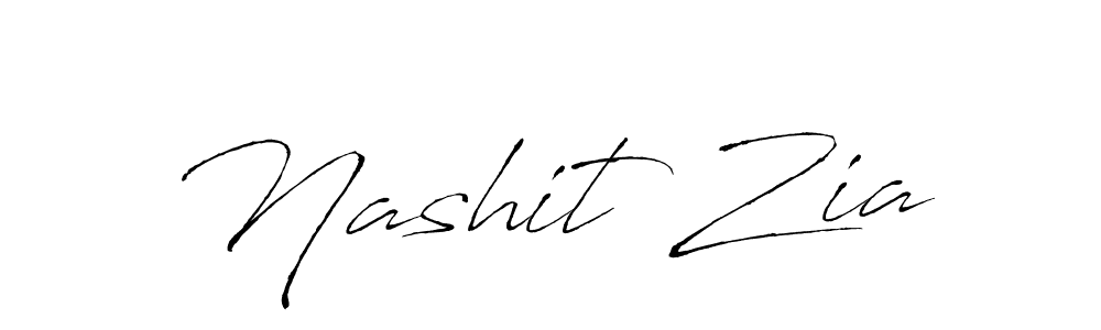 Make a beautiful signature design for name Nashit Zia. With this signature (Antro_Vectra) style, you can create a handwritten signature for free. Nashit Zia signature style 6 images and pictures png