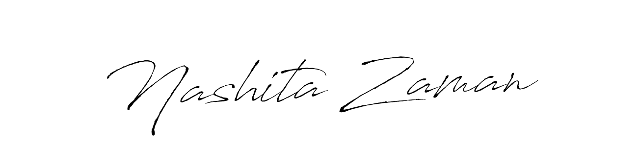 Use a signature maker to create a handwritten signature online. With this signature software, you can design (Antro_Vectra) your own signature for name Nashita Zaman. Nashita Zaman signature style 6 images and pictures png