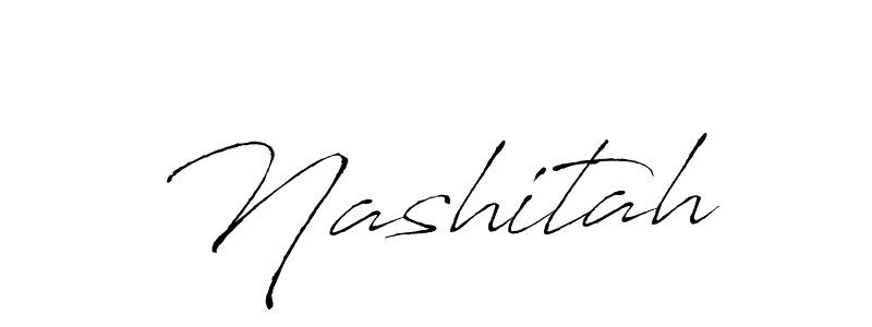 Make a beautiful signature design for name Nashitah. With this signature (Antro_Vectra) style, you can create a handwritten signature for free. Nashitah signature style 6 images and pictures png