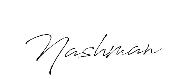 How to make Nashman signature? Antro_Vectra is a professional autograph style. Create handwritten signature for Nashman name. Nashman signature style 6 images and pictures png