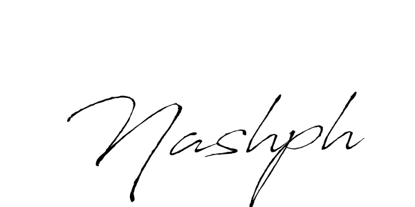 Make a beautiful signature design for name Nashph. With this signature (Antro_Vectra) style, you can create a handwritten signature for free. Nashph signature style 6 images and pictures png