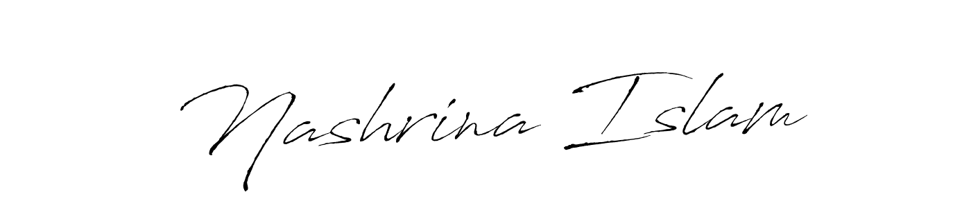 How to make Nashrina Islam signature? Antro_Vectra is a professional autograph style. Create handwritten signature for Nashrina Islam name. Nashrina Islam signature style 6 images and pictures png