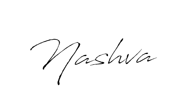 Nashva stylish signature style. Best Handwritten Sign (Antro_Vectra) for my name. Handwritten Signature Collection Ideas for my name Nashva. Nashva signature style 6 images and pictures png