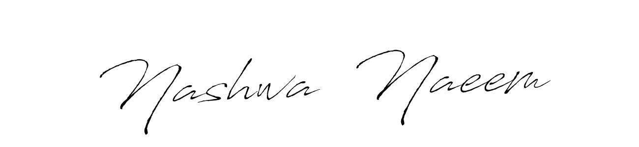 You should practise on your own different ways (Antro_Vectra) to write your name (Nashwa  Naeem) in signature. don't let someone else do it for you. Nashwa  Naeem signature style 6 images and pictures png