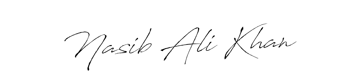 Also we have Nasib Ali Khan name is the best signature style. Create professional handwritten signature collection using Antro_Vectra autograph style. Nasib Ali Khan signature style 6 images and pictures png