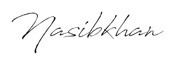 Explore multiple handwriting variations for Nasibkhan including this stunning Antro_Vectra design. Free to use across all platforms. Nasibkhan signature style 6 images and pictures png