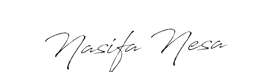 Nasifa Nesa stylish signature style. Best Handwritten Sign (Antro_Vectra) for my name. Handwritten Signature Collection Ideas for my name Nasifa Nesa. Nasifa Nesa signature style 6 images and pictures png