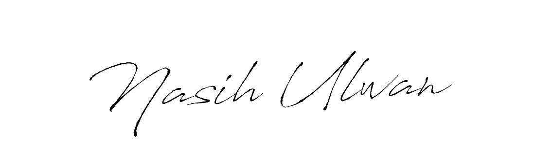 Make a beautiful signature design for name Nasih Ulwan. With this signature (Antro_Vectra) style, you can create a handwritten signature for free. Nasih Ulwan signature style 6 images and pictures png