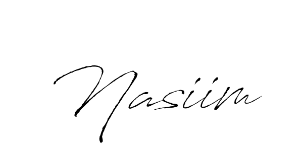 The best way (Antro_Vectra) to make a short signature is to pick only two or three words in your name. The name Nasiim include a total of six letters. For converting this name. Nasiim signature style 6 images and pictures png