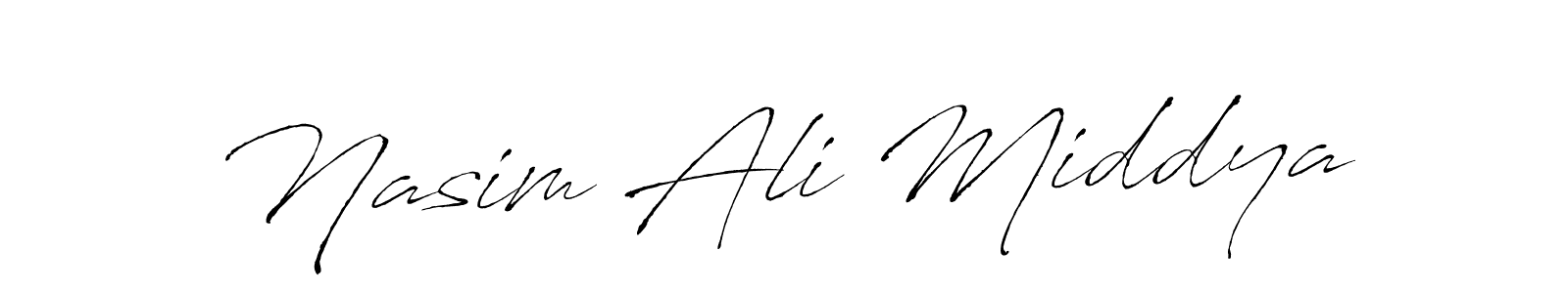 Here are the top 10 professional signature styles for the name Nasim Ali Middya. These are the best autograph styles you can use for your name. Nasim Ali Middya signature style 6 images and pictures png