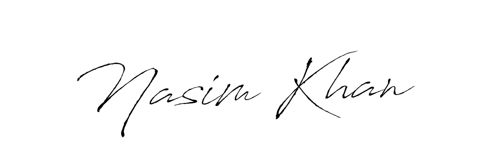 Also we have Nasim Khan name is the best signature style. Create professional handwritten signature collection using Antro_Vectra autograph style. Nasim Khan signature style 6 images and pictures png