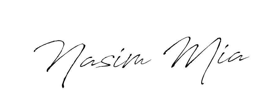 Nasim Mia stylish signature style. Best Handwritten Sign (Antro_Vectra) for my name. Handwritten Signature Collection Ideas for my name Nasim Mia. Nasim Mia signature style 6 images and pictures png