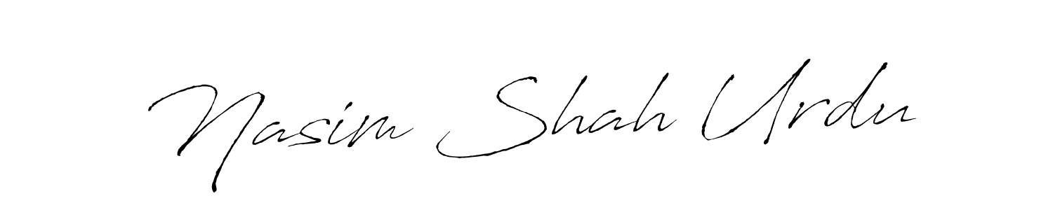 Also You can easily find your signature by using the search form. We will create Nasim Shah Urdu name handwritten signature images for you free of cost using Antro_Vectra sign style. Nasim Shah Urdu signature style 6 images and pictures png