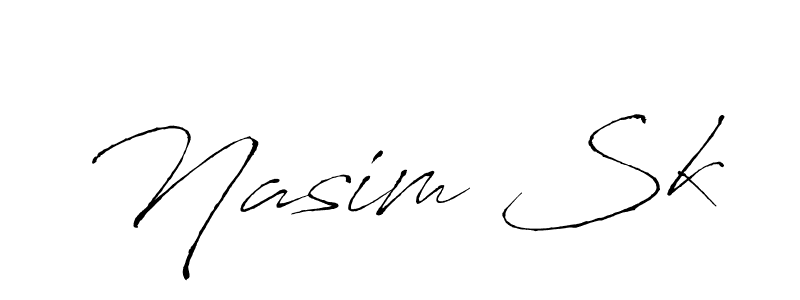 You should practise on your own different ways (Antro_Vectra) to write your name (Nasim Sk) in signature. don't let someone else do it for you. Nasim Sk signature style 6 images and pictures png